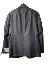 Kenneth Cole Reaction Mens Slim Suit Jacket Blazer 42L Grey Gun Metal Stretch