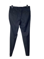 Hugo Boss Mens Slim fit Dress Pants 34 Black Solid Stretch H-Huge224