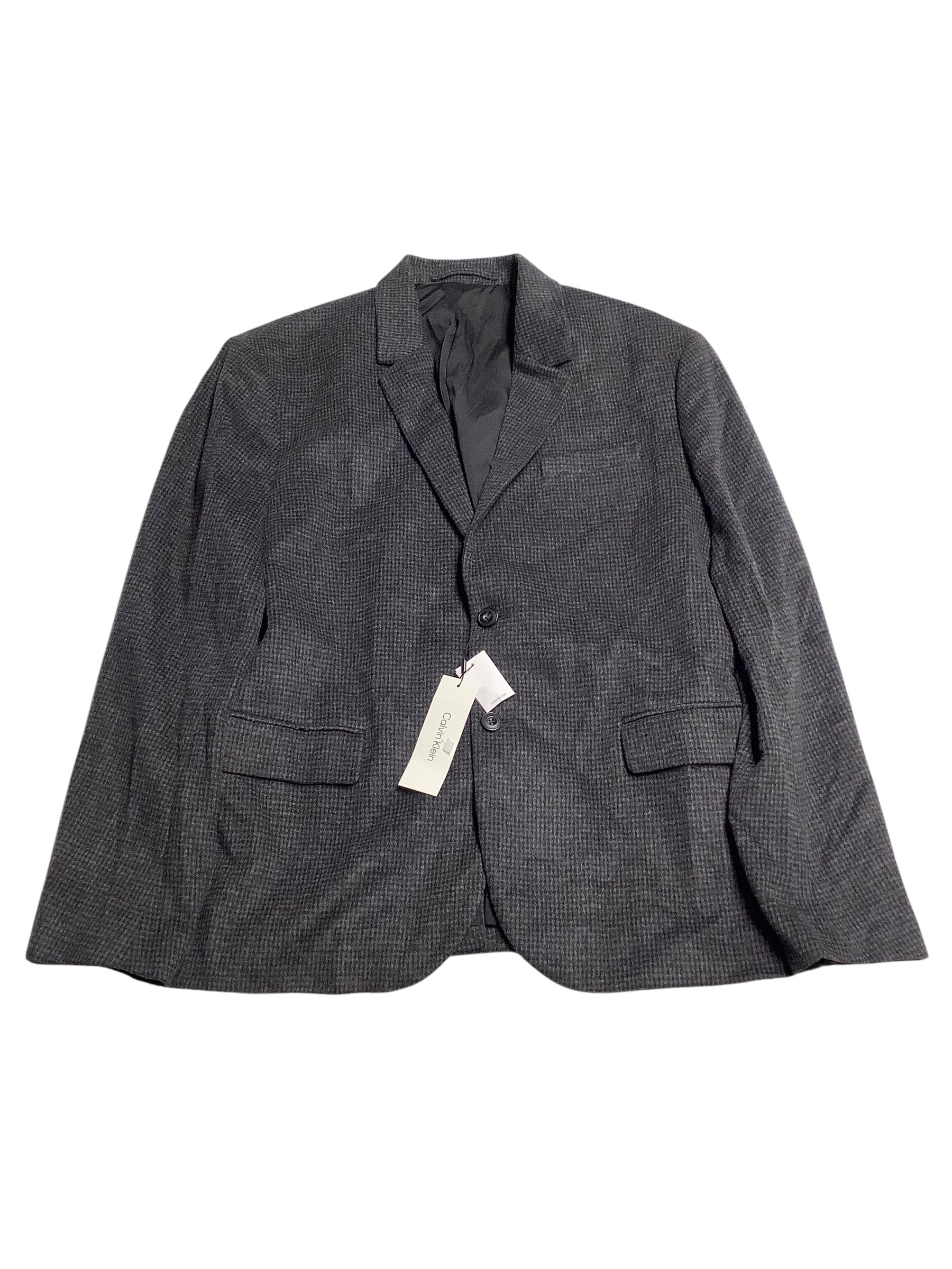 Calvin Klein Mens Slim fit Sport Coat Blazer XXL XXL Black Check