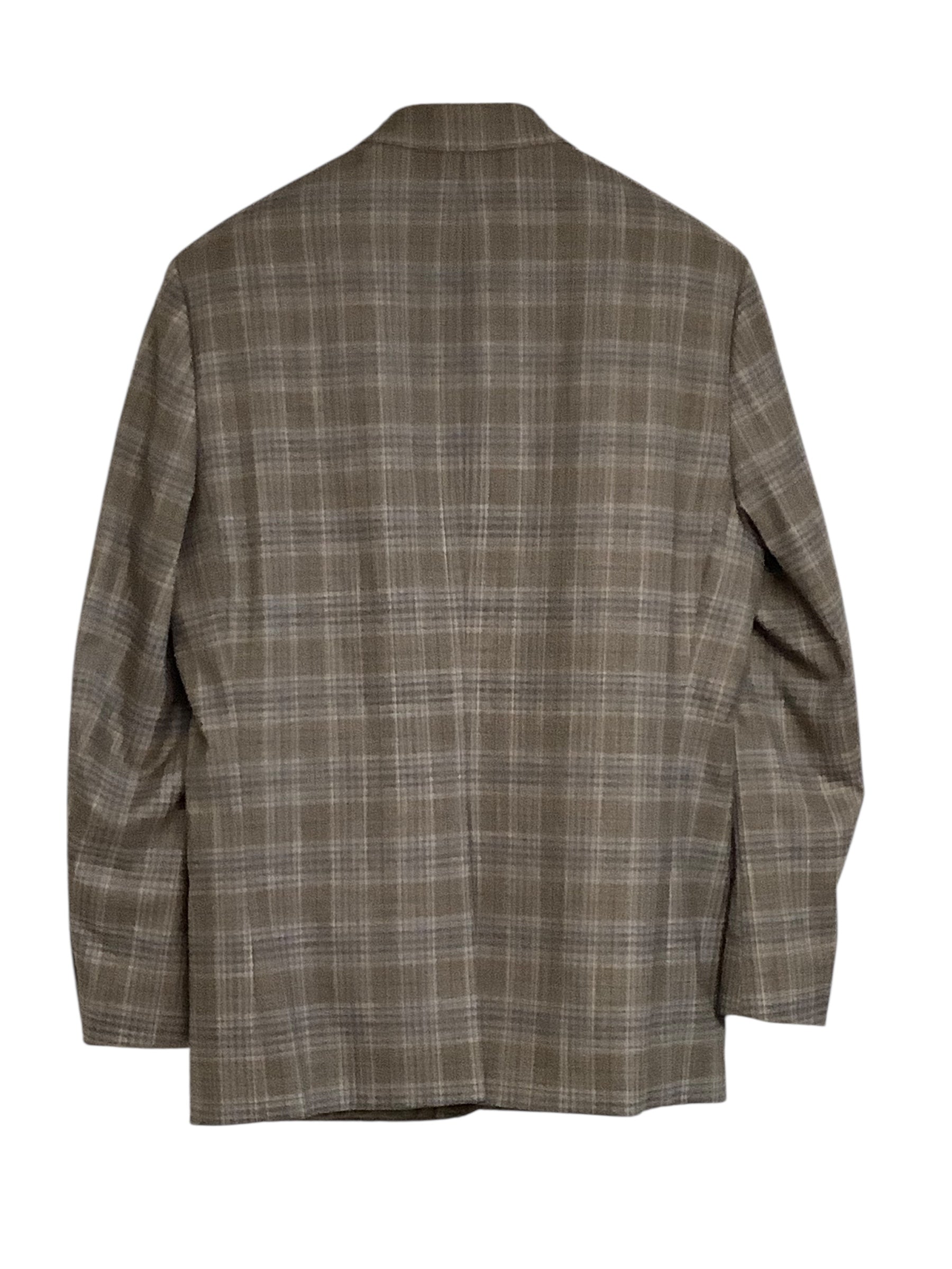 Michael Kors Mens Regular fit Sport Coat Blazer 42 R Grey Plaid Stretch