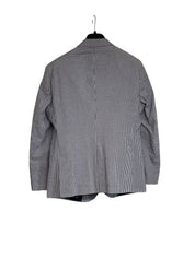 Nautica Mens Modern fit Sport Coat Blazer 38 S Blue White Check Seersucker