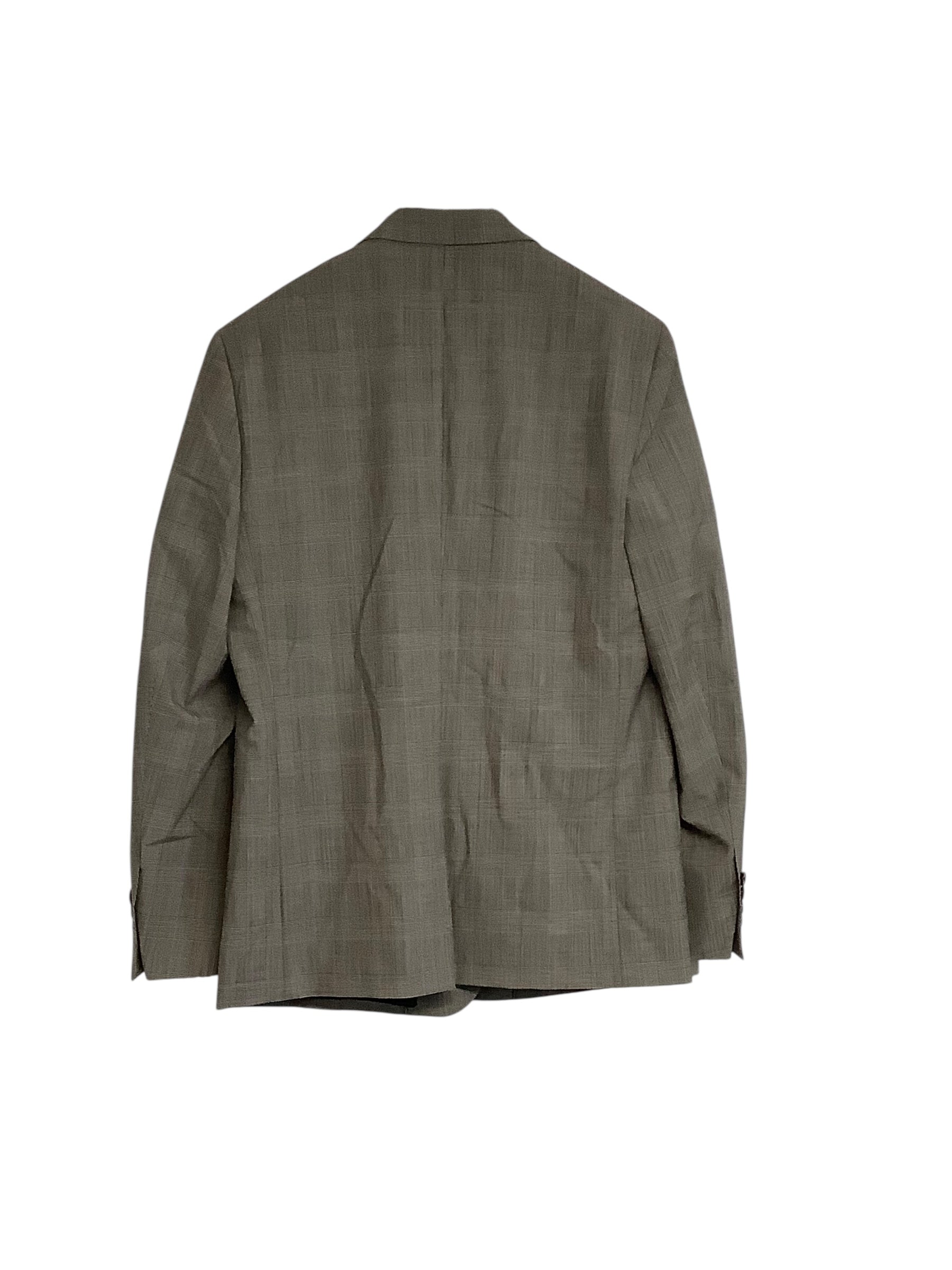 Theory Mens Slim New Tailor Sport Coat Blazer 42 R Black White Plaid Stretch