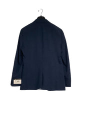 Vince Camuto Mens Slim fit Sport Coat Blazer 38 R Navy Blue Solid Stretch