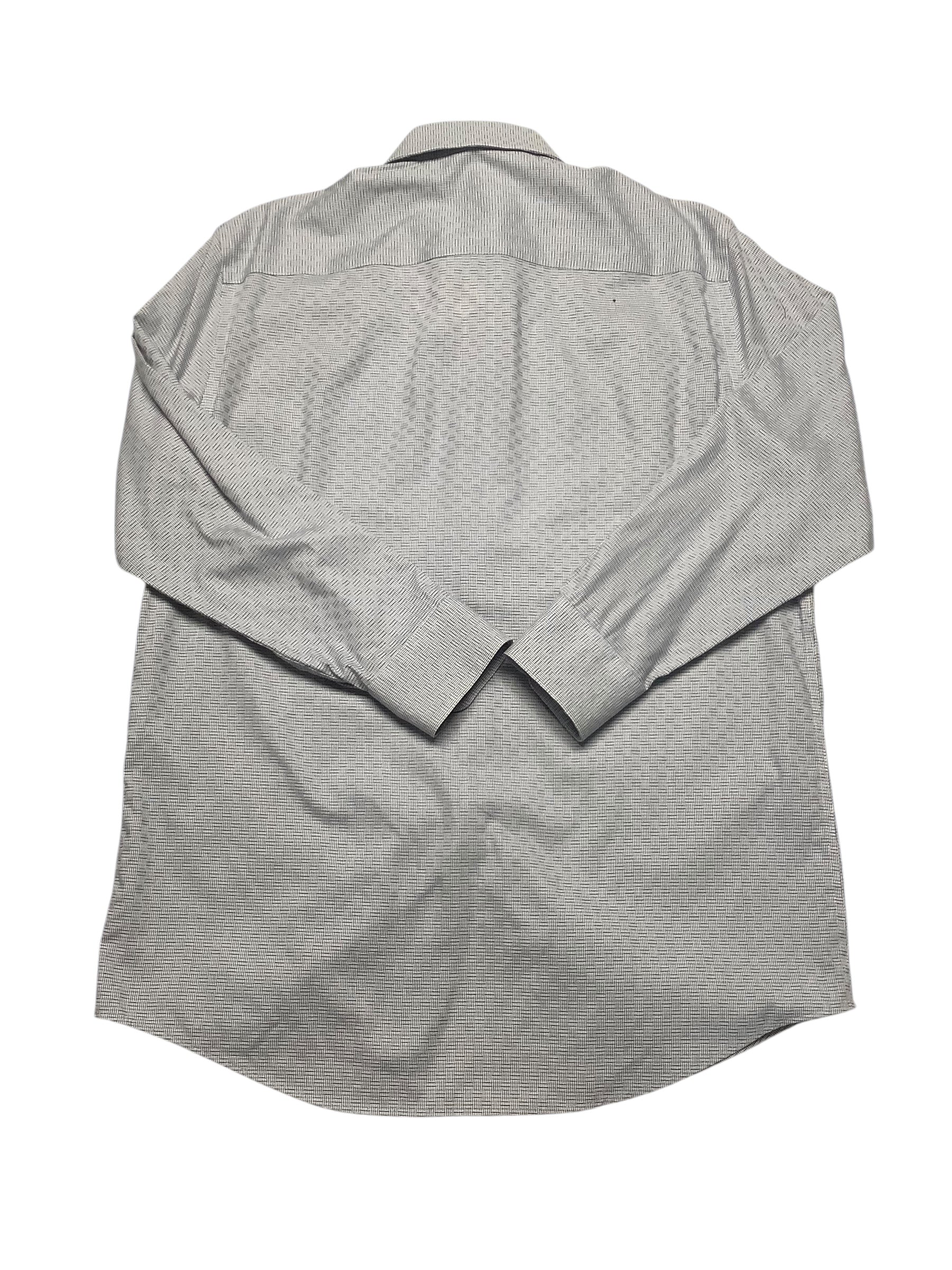 Calvin Klein Mens Regular fit 32-33 Button-Up Shirt Medium Grey
