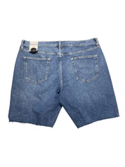 Sun+Stone Mens  fit Jean Shorts 38 Blue Solid