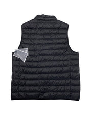 Club Room Mens Regular fit Full Zip Puffer Jacket Vest Medium Black Solid
