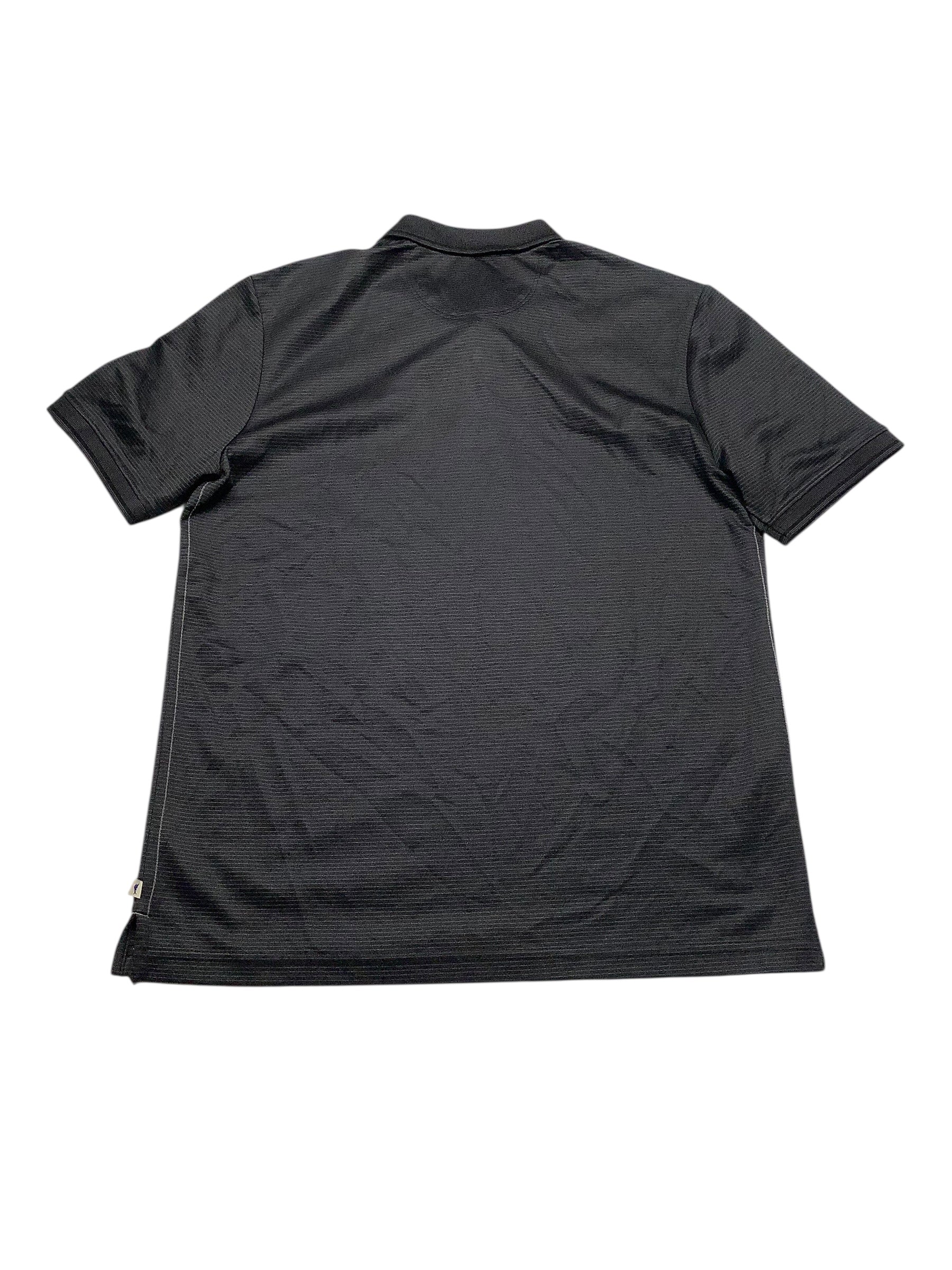 Tommy Bahama Mens Regular fit Short Sleeve Polo Shirt Medium Black Striped