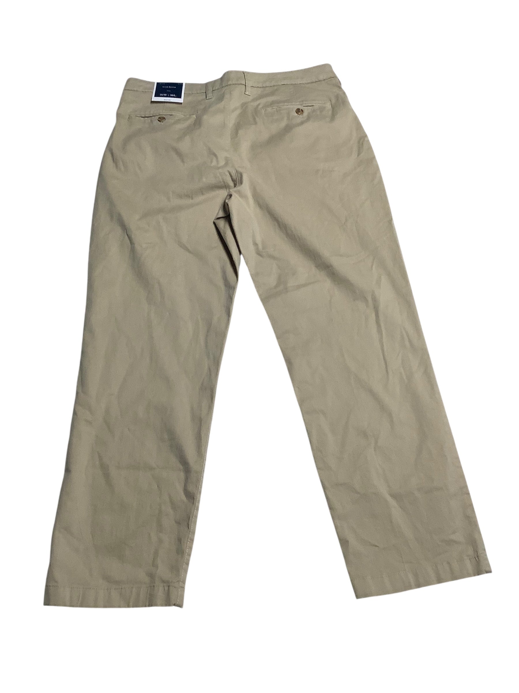 Club Room Mens Regular fit Casual Pants 32 / 30 Beige Solid