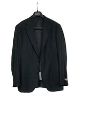 Canali Mens Modern fit Capri 2 Piece Suit 46 R / 38 Waist Black Solid