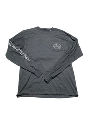 Salt Life Mens  fit Long Sleeve T-Shirt Shirt Large Grey Solid