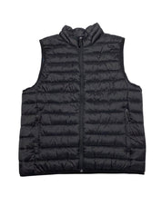 Club Room Mens Puffer Jacket Vest Medium Black Solid