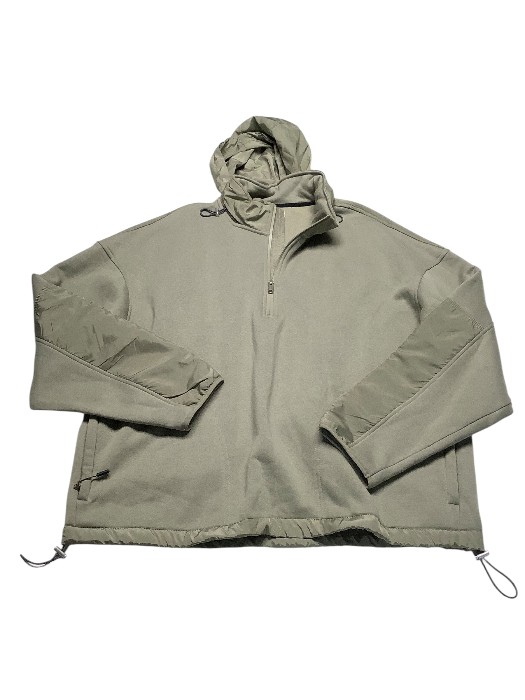 Bass Outdoor Men Regular fit Long Sleeve Quarter zip Sweatshirt XXL Green Solid