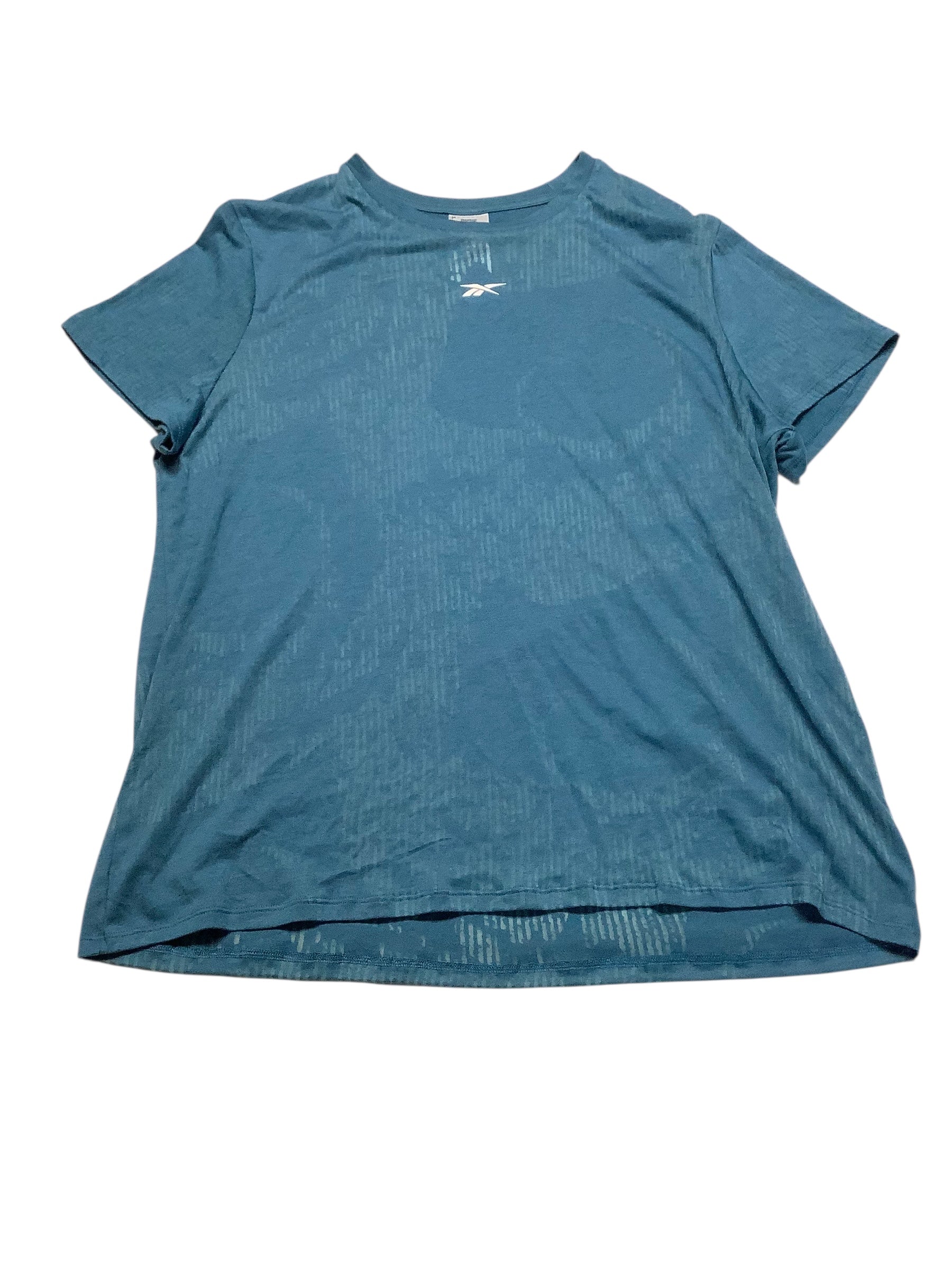 Reebok Womens  fit Short Sleeve T-Shirt Shirt XL Blue