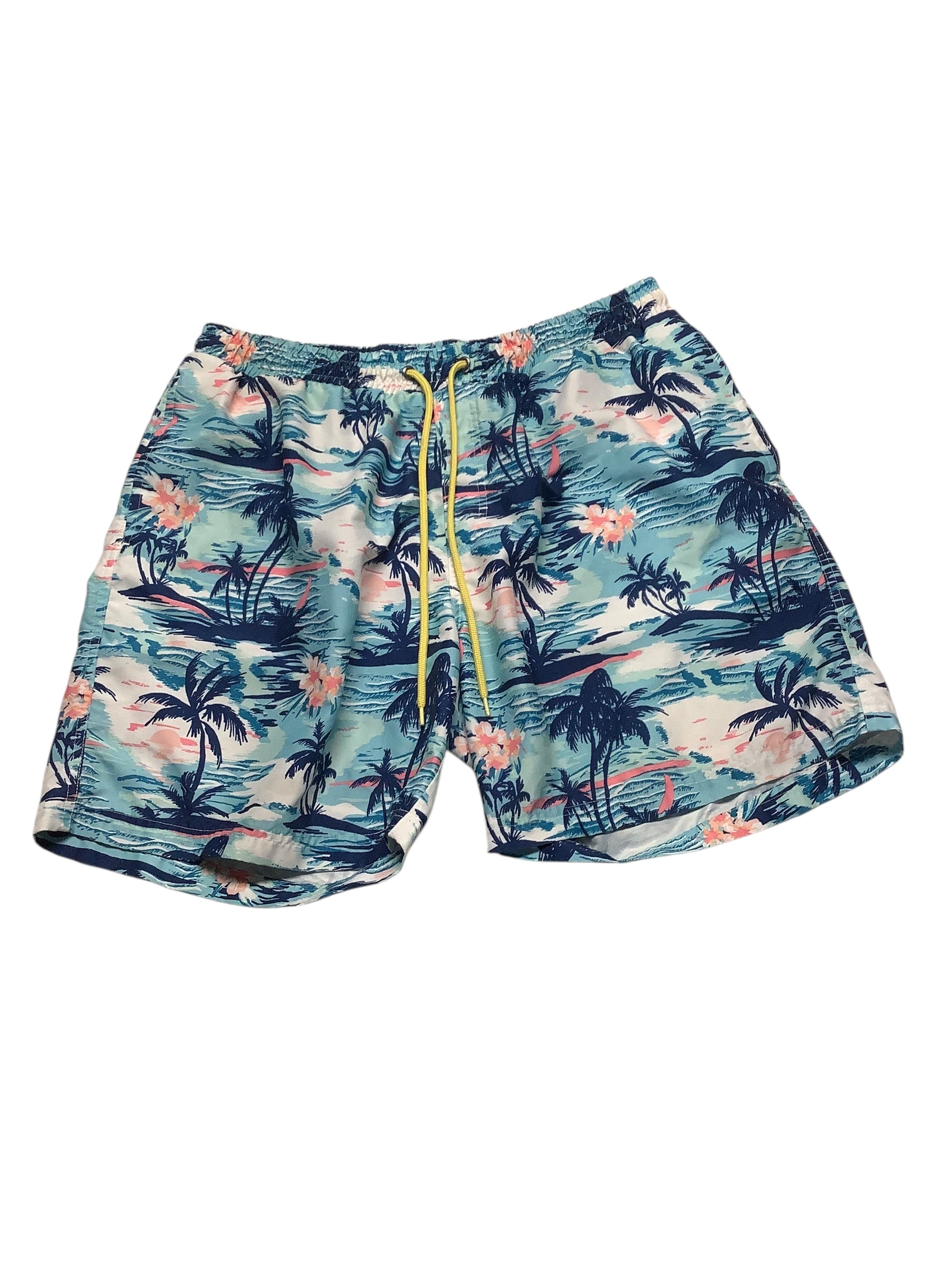 Club Room Mens  fit Swim Trunks Swimwear XL Blue