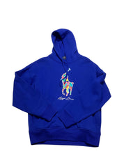 Polo Ralph Lauren Mens  fit Hoodie Sweatshirt Small Blue Solid
