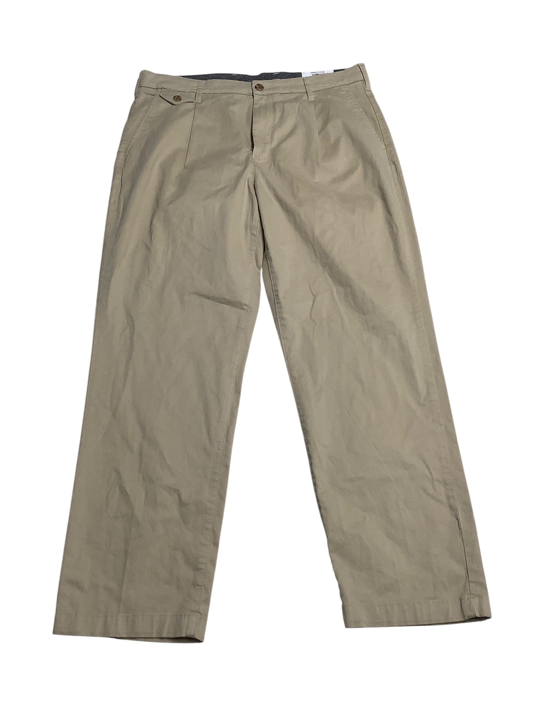 Club Room Mens Regular fit Casual Pants 32 / 30 Beige Solid