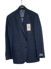 Hart Schaffner Marx Mens Classic fit Vested Suit 42 R / 36 Waist Blue Plaid
