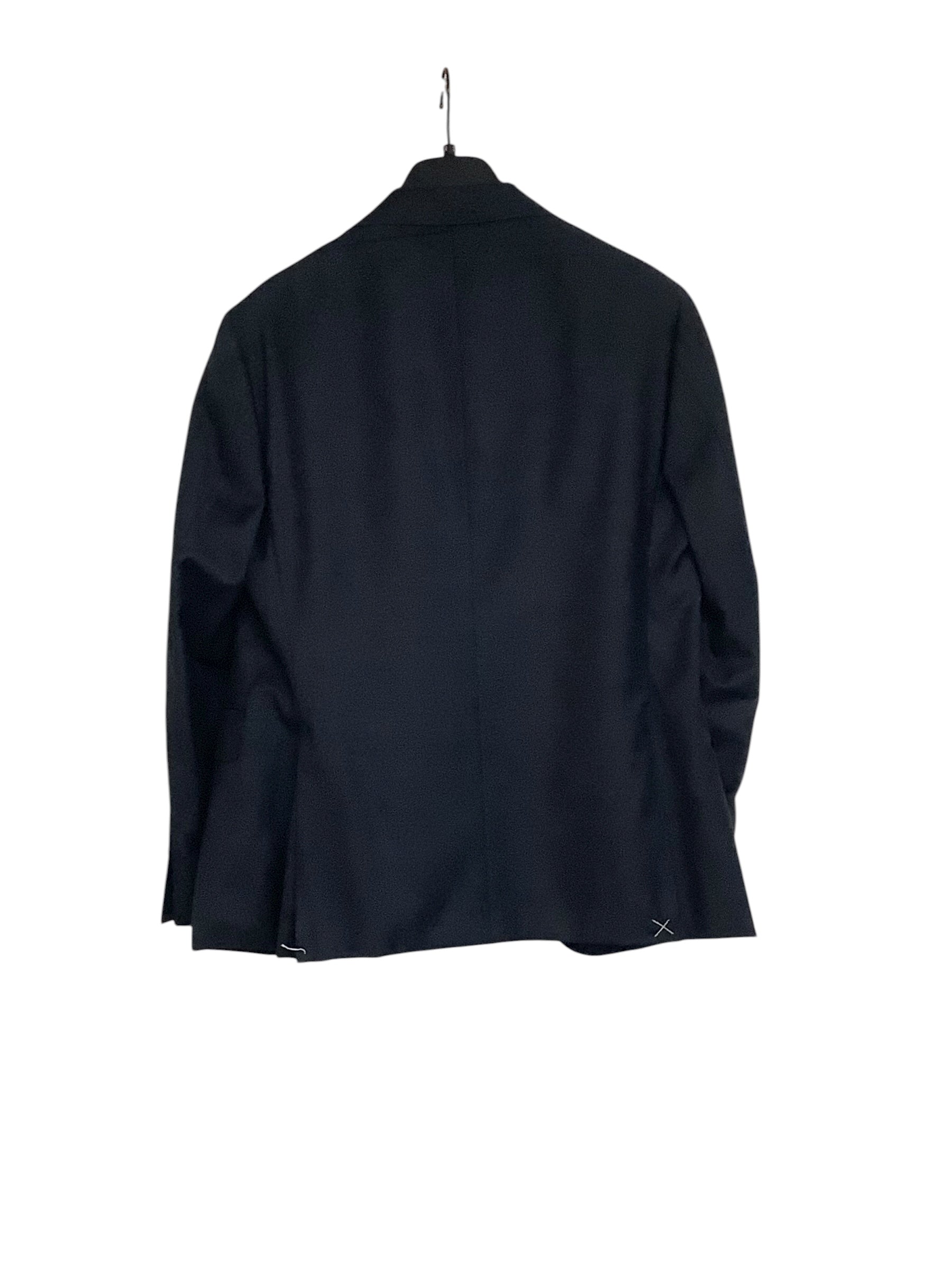 Canali Capri Melange Twill Solid Slim Fit Suit 38 S / 32 Waist Navy Blue