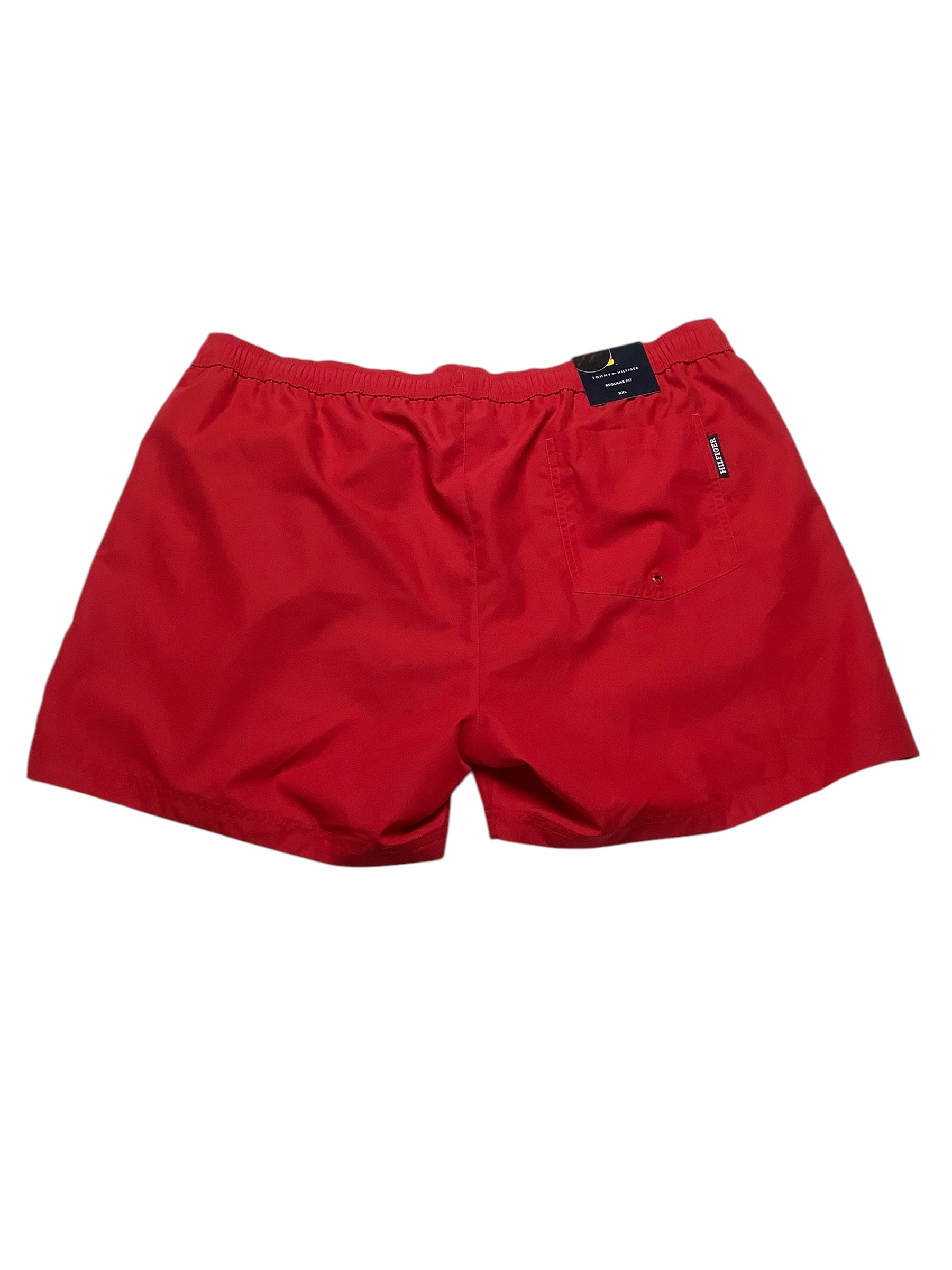 Tommy Hilfiger Mens Regular fit Swim Trunks Swimwear XXL Red Solid