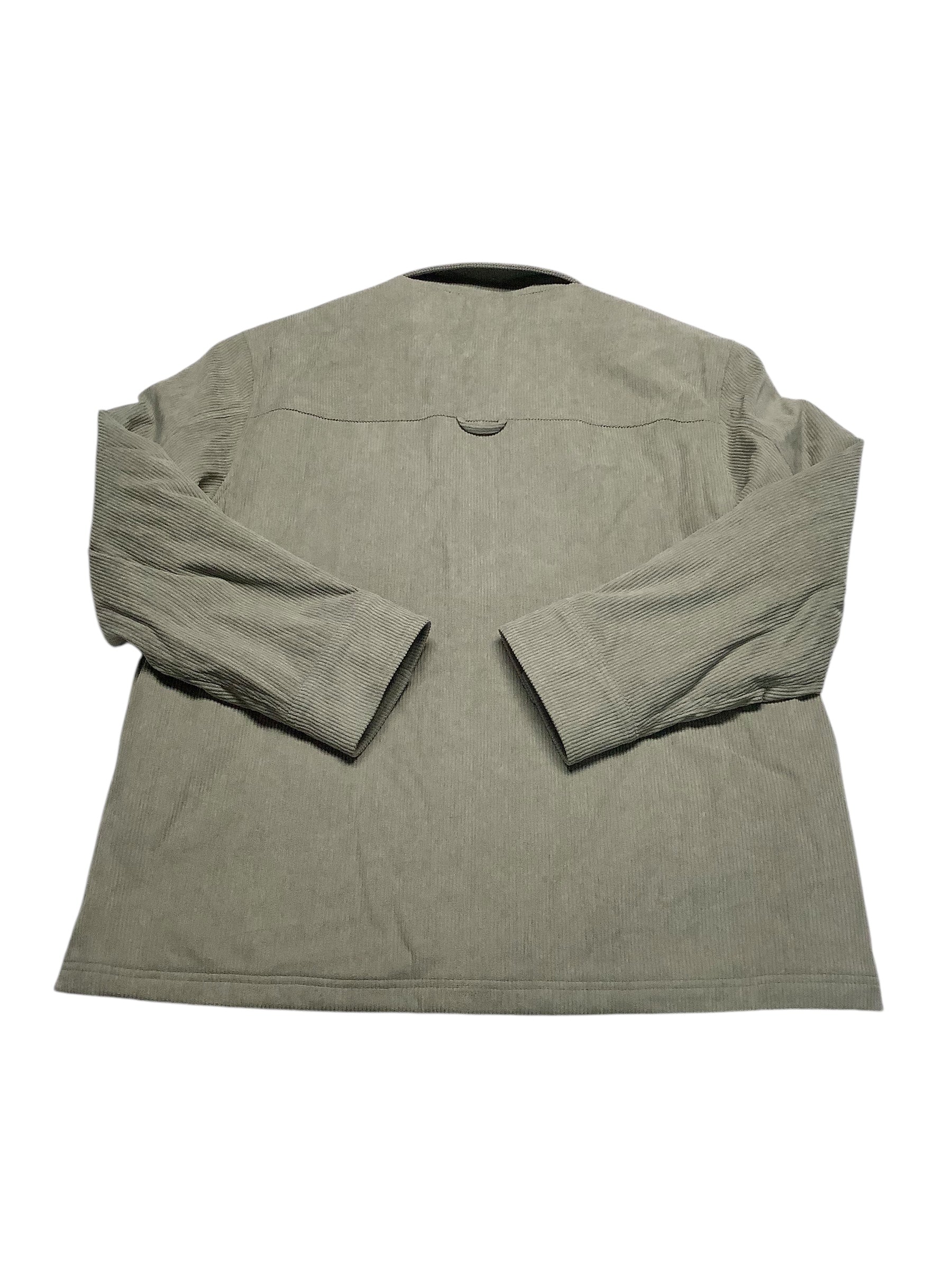 Bass Outdoor Men Relaxed fit Corduroy Shacket Coat Large Green Solid