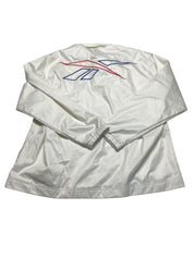 Reebok Men Coaches Jacket Coat XXL White Solid