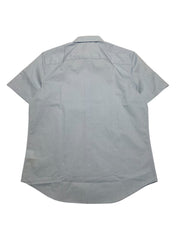 Calvin Klein Mens Regular fit Short Sleeve Button-Up Shirt Medium Blue
