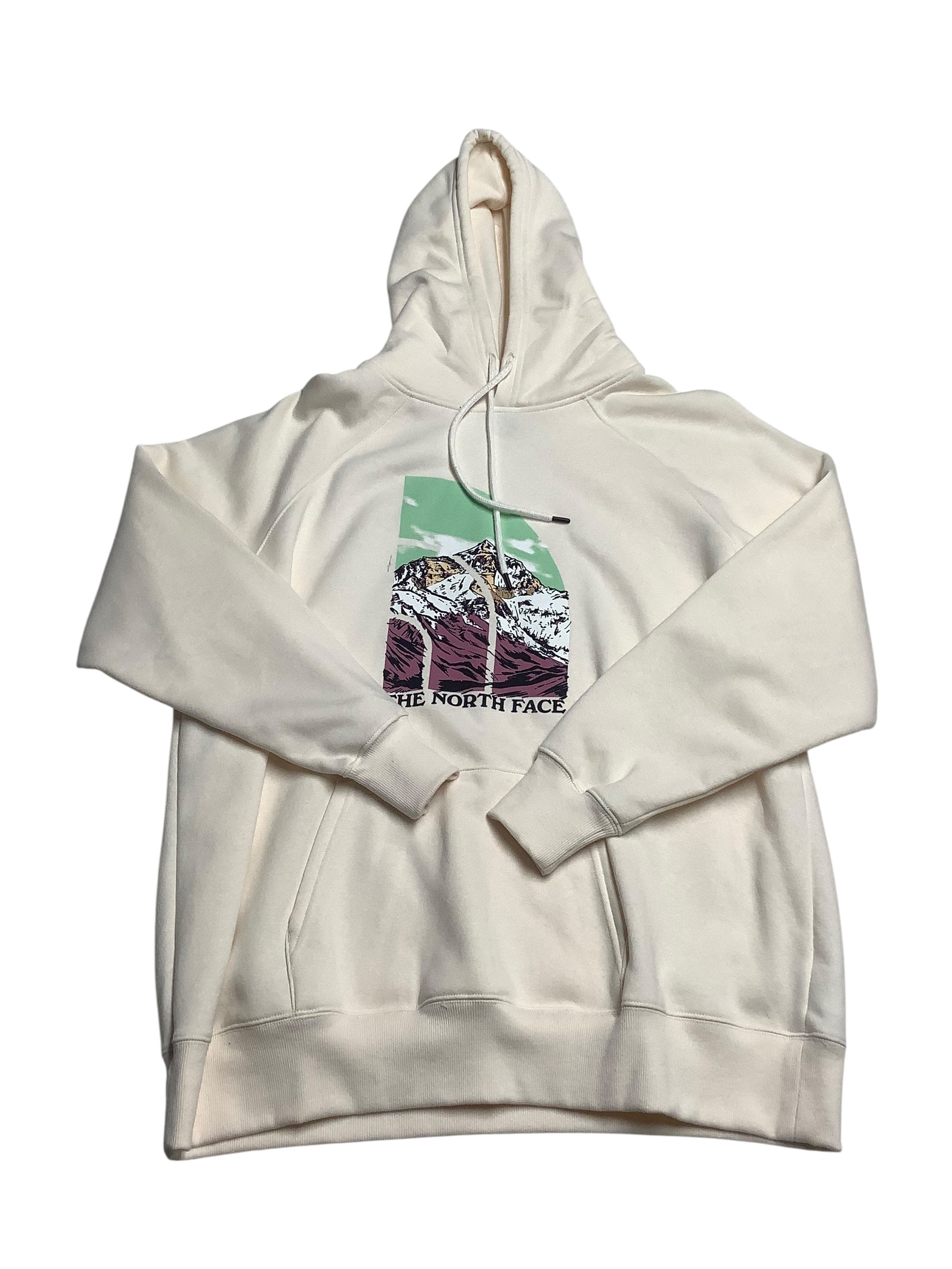 The North Face Womens Regular fit Hoodie Sweatshirt 2X Beige Solid