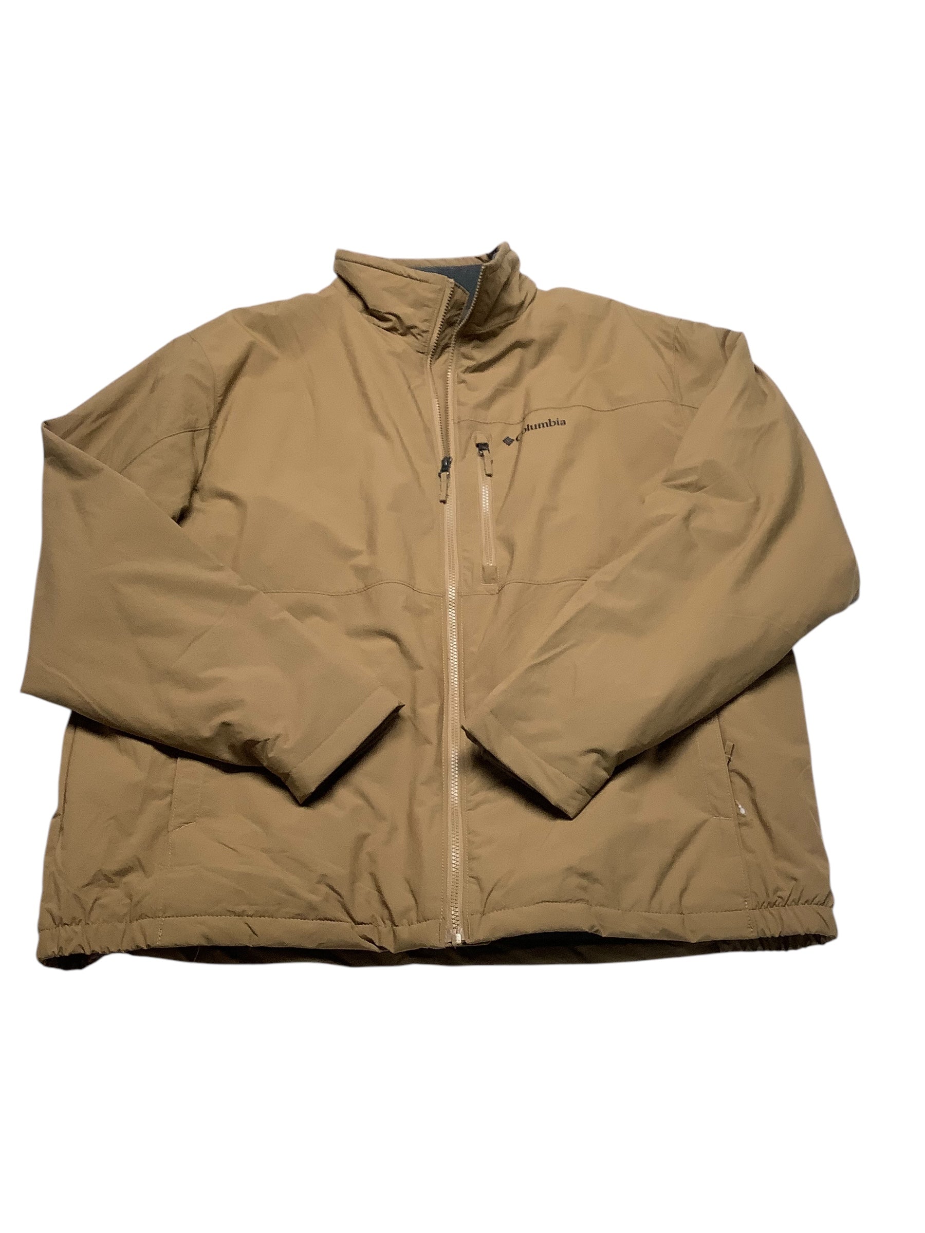 Columbia Mens Jacket Coat XXL Brown Solid