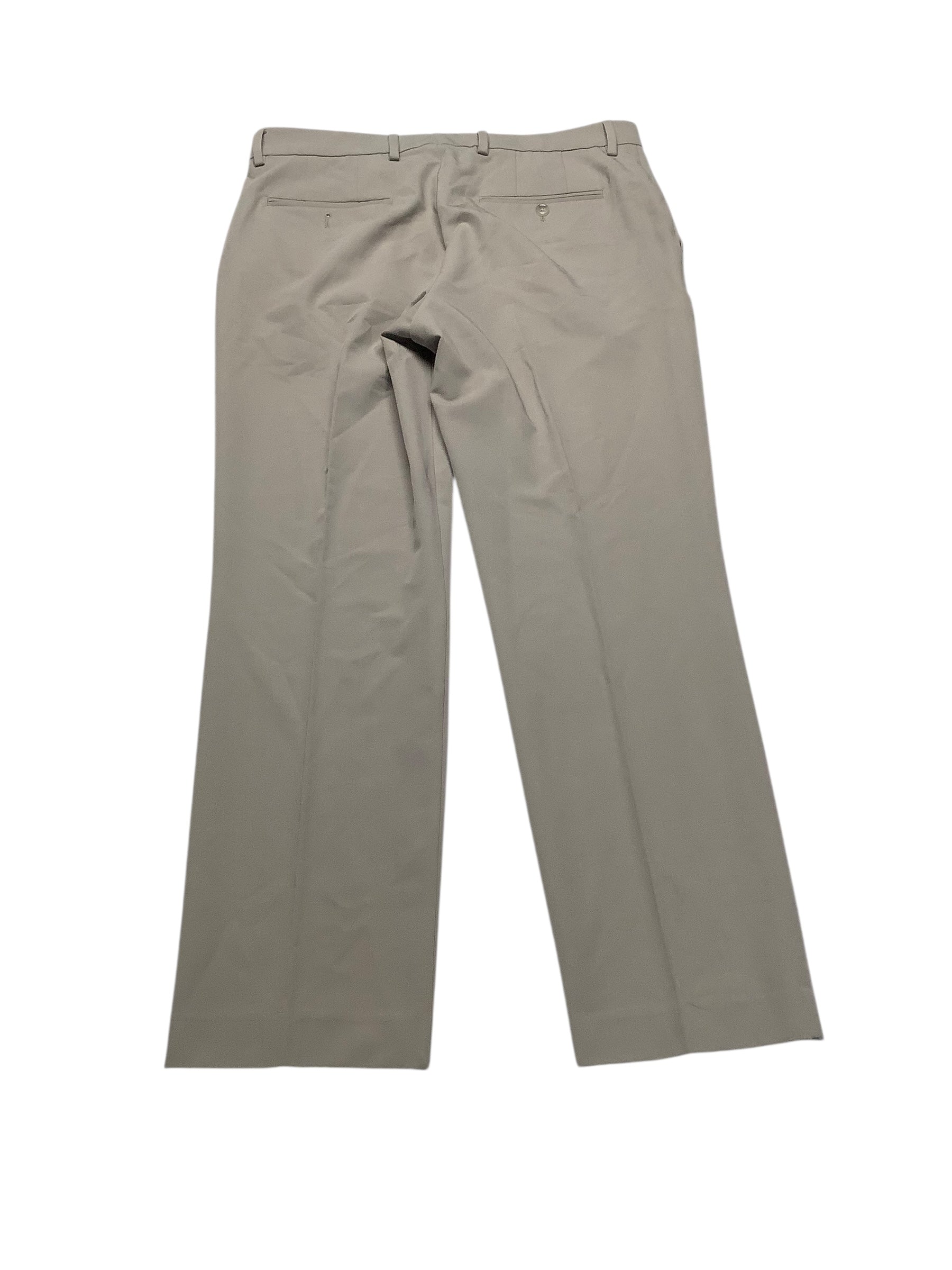 Perry Ellis Mens Modern fit Dress Pants 33 / 30 Beige Solid