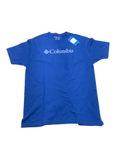 Columbia Mens Regular fit Short Sleeve T-Shirt Shirt XXL Blue Solid