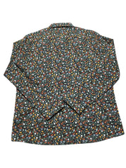 Bar Iii Mens Slim fit Dress Shirt XL 17-17.5 Long Sleeve Blue Floral