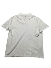 INC International Concepts Mens  fit Short Sleeve Polo Shirt XXL White Solid