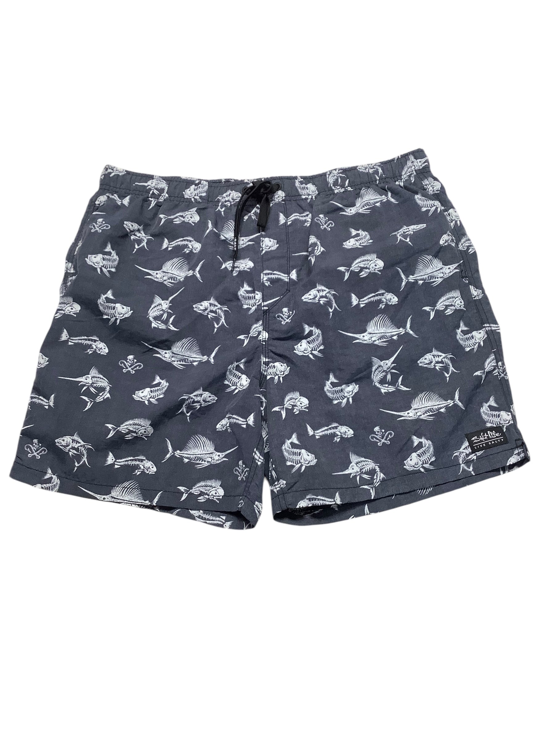 Salt Life Mens  fit Swim Trunks Swimwear XXL Grey