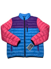 Club Room Mens Puffer Jacket Coat Large Blue Stretch