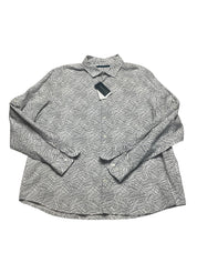 Perry Ellis Men Modern fit Long Sleeve Button-Up Shirt XXL White