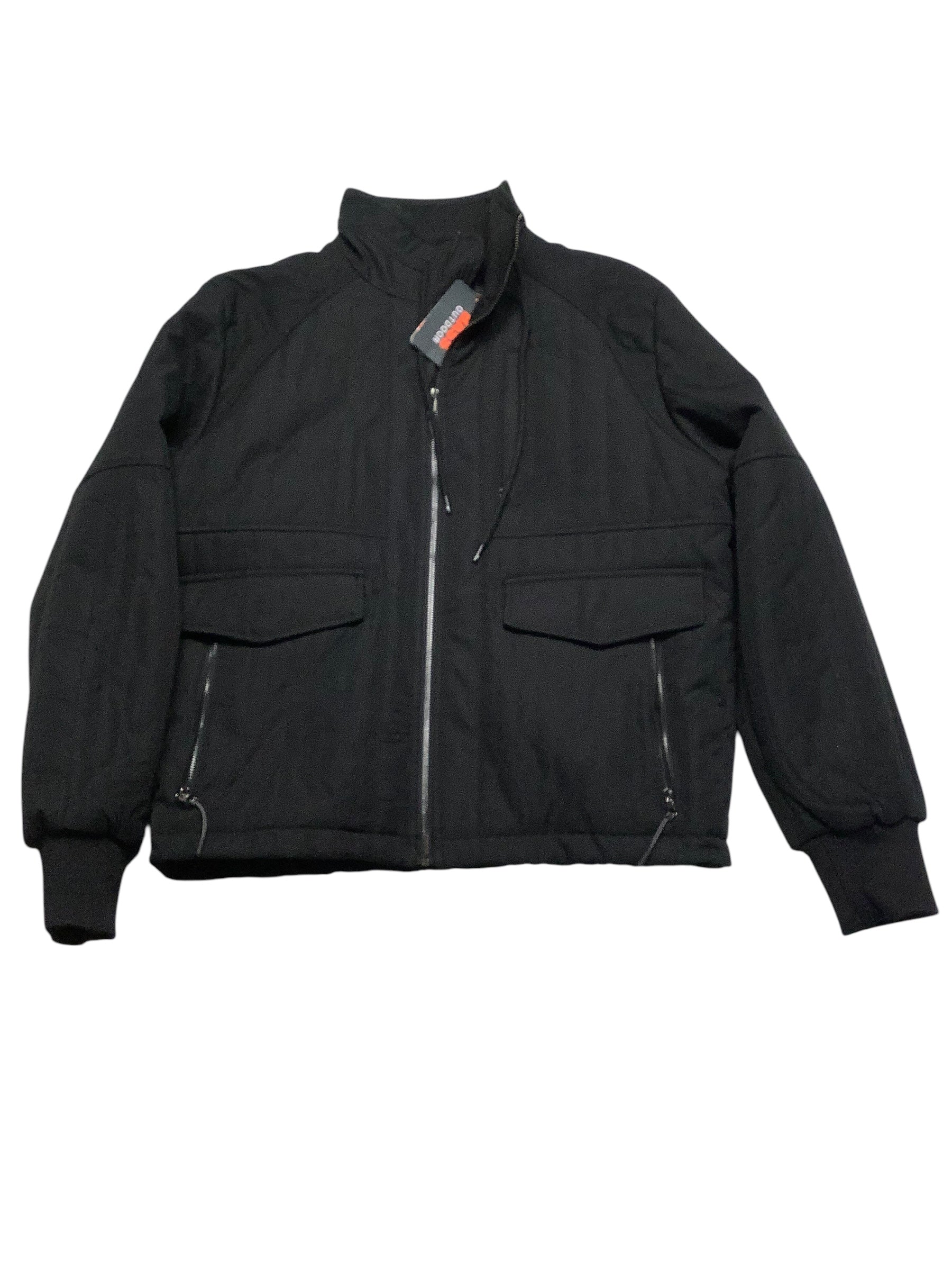 Bass Outdoor Mens Bomber Jacket Coat Medium Black Solid