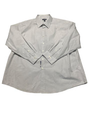 Club Room Mens Regular fit Dress Shirt XXXL 19-19.5 Long Sleeve Grey Check