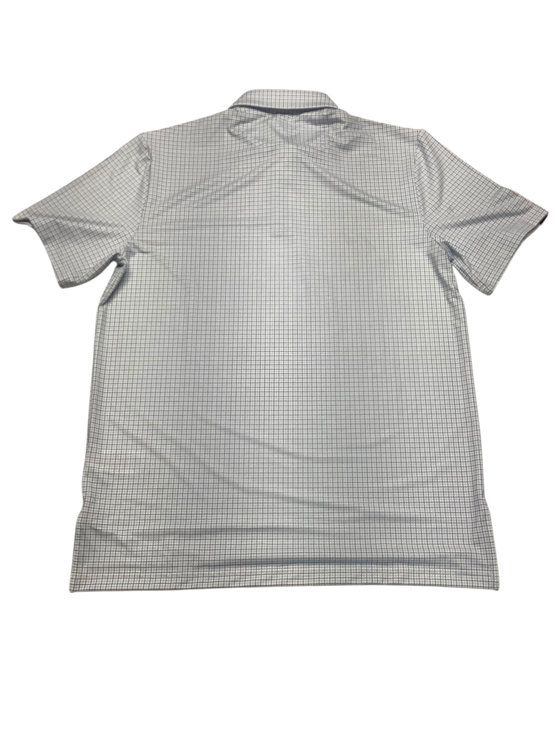 RLX Ralph Lauren Mens Regular fit Short Sleeve Polo Shirt Medium Blue Check