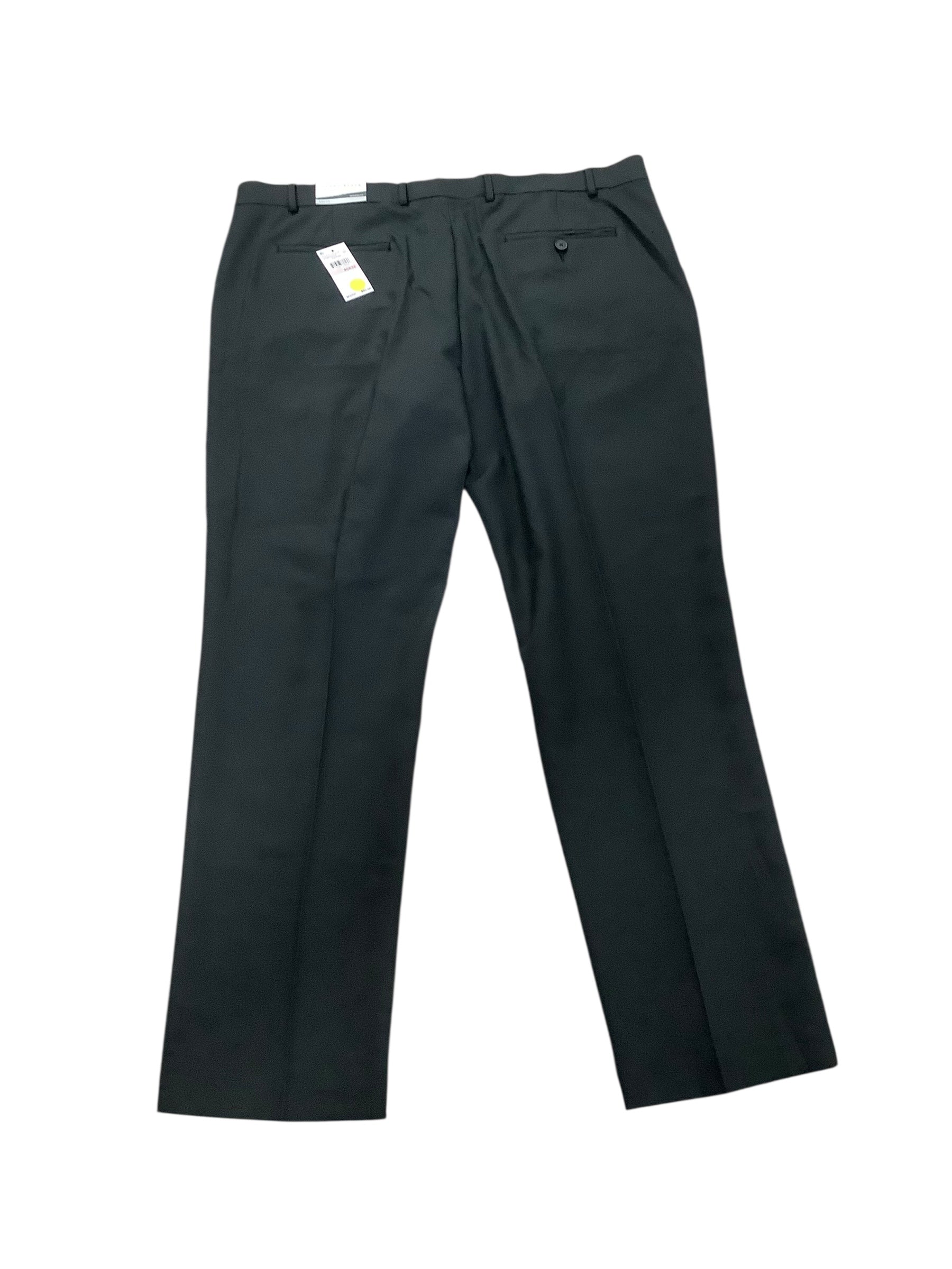 Perry Ellis Mens Modern fit Dress Pants 40 / 30 Black Solid Stretch