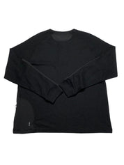 Bass Outdoor Men Regular fit Long Sleeve Henley Shirt Large Black Solid