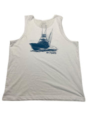 Columbia Mens Tank Top Shirt XL White Solid
