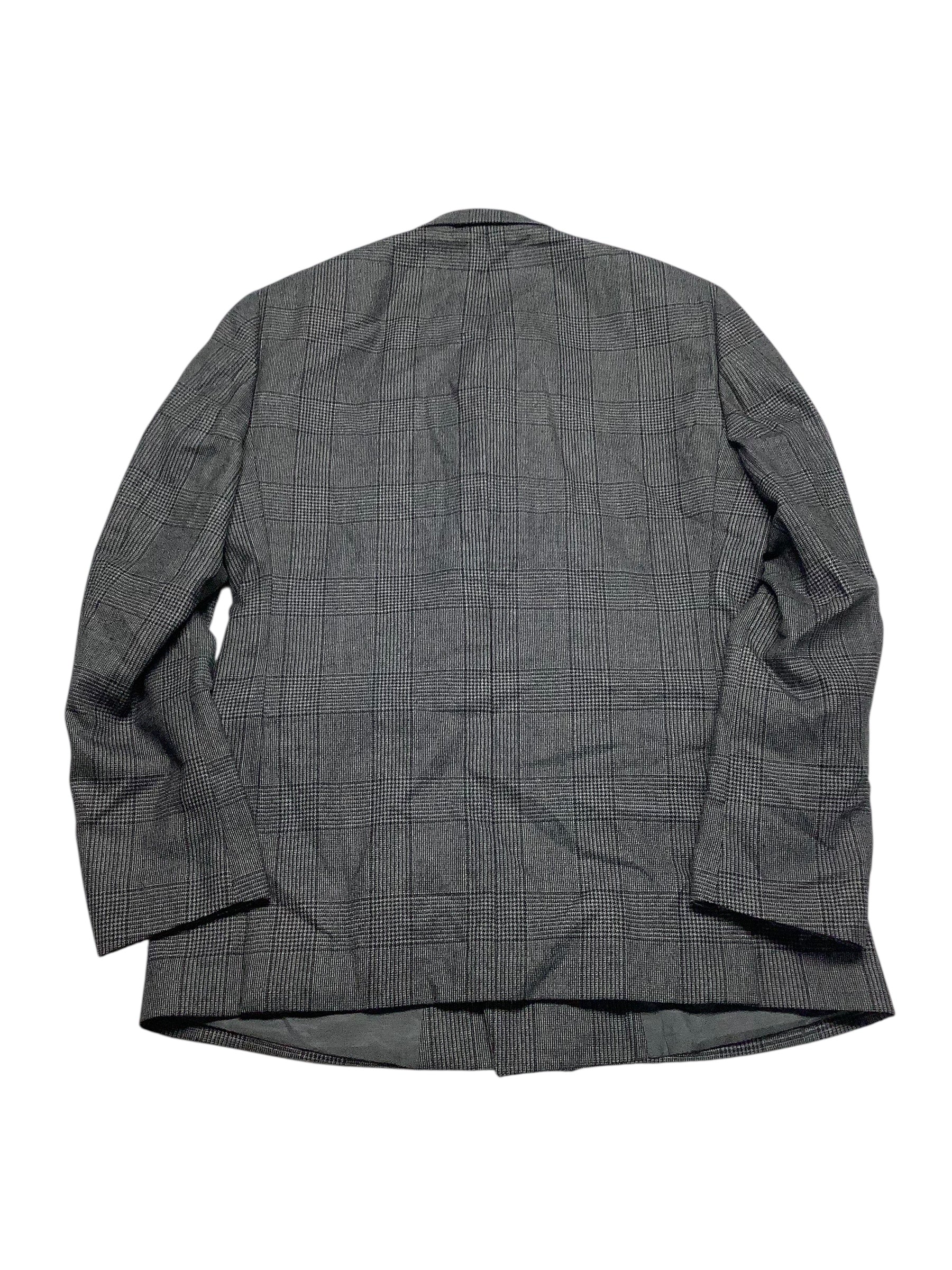 Calvin Klein Mens Slim fit Suit Jacket Blazer 40 R Grey Plaid
