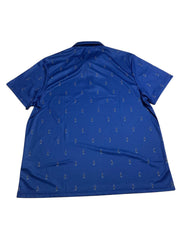 Club Room Mens Regular fit Short Sleeve Polo Shirt XXL Blue