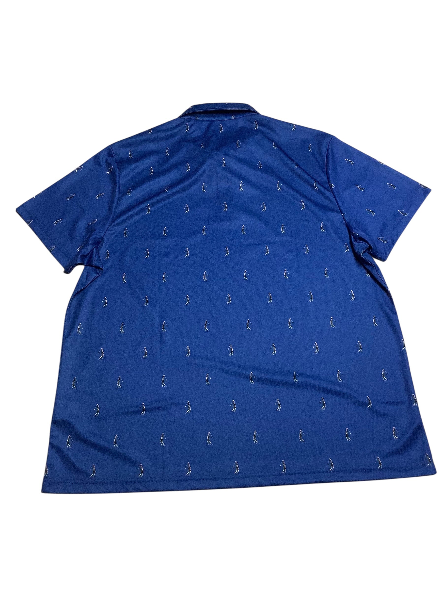 Club Room Mens Regular fit Short Sleeve Polo Shirt XXL Blue