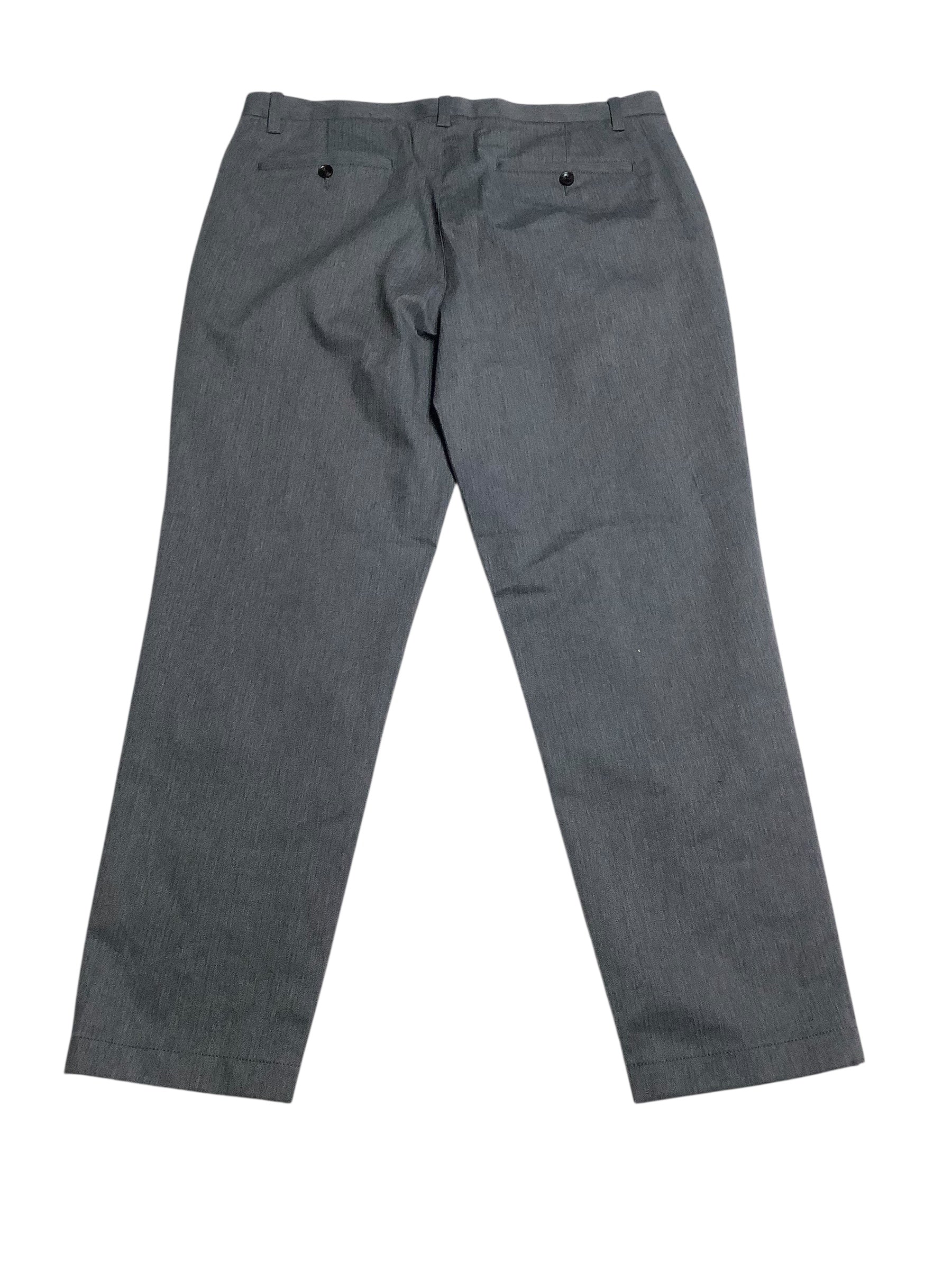 Ben Sherman Mens Slim fit Dress Pants 38 / 32 Blue Herringbone