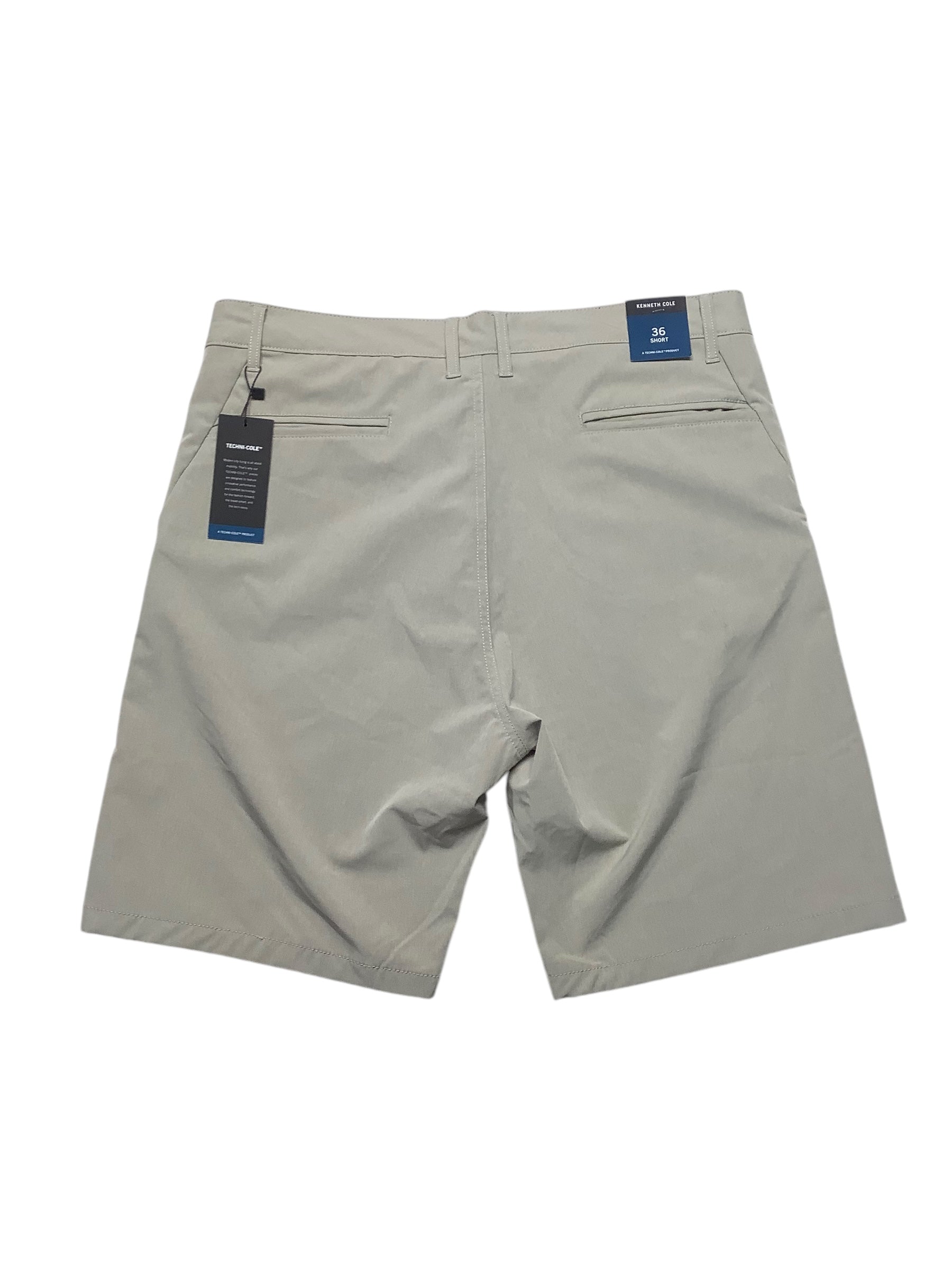 Kenneth Cole Mens  fit Chinos Shorts 34 Beige Solid