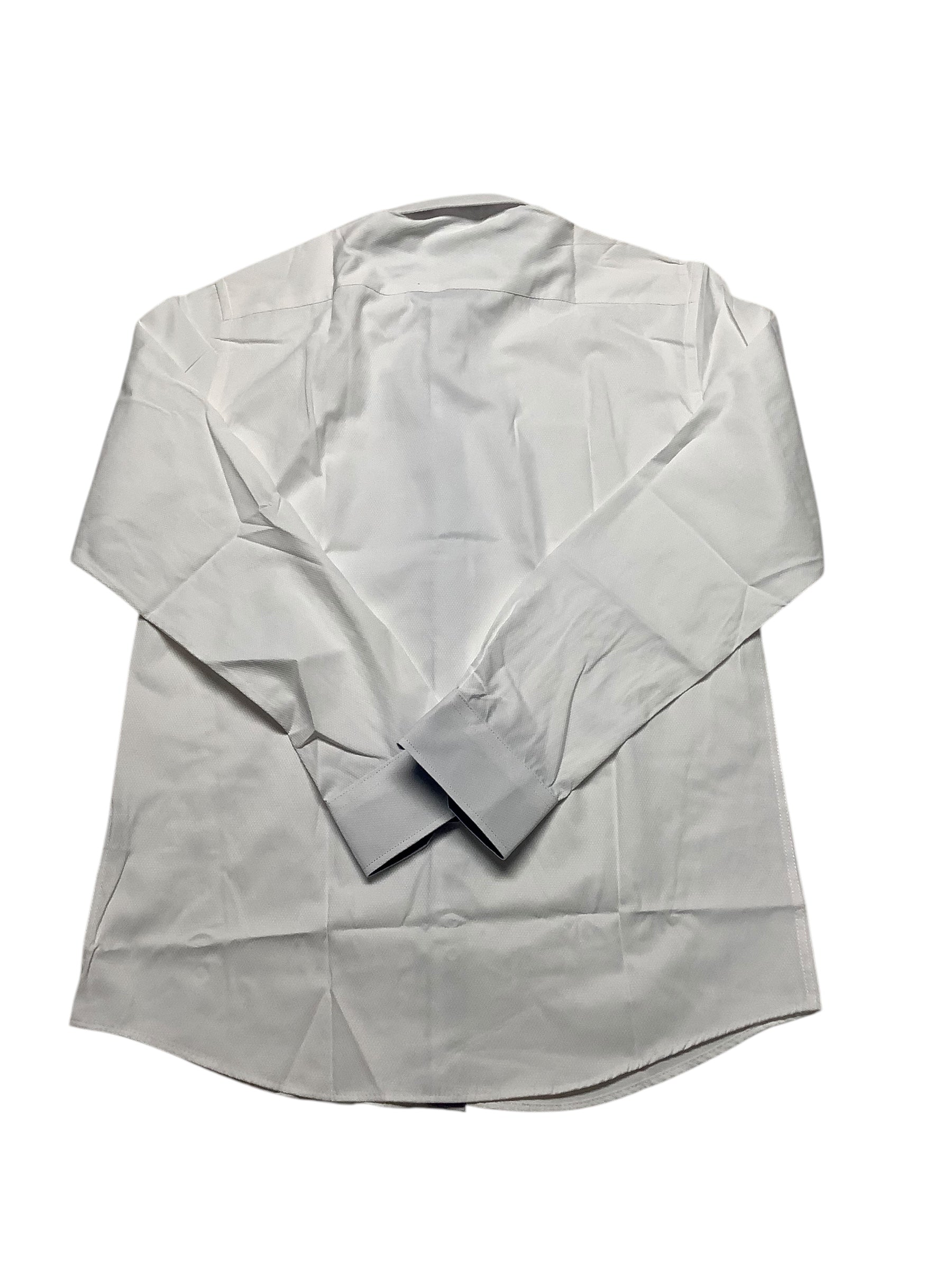 Tayion Collection Mens Regular fit Button-Up Shirt Medium 15-15.5 32-33 White
