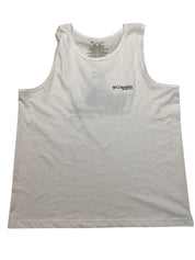 Columbia Mens Tank Top Shirt XL White Solid