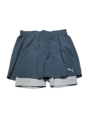 Puma Mens  fit Athletic Shorts XXL Blue Solid