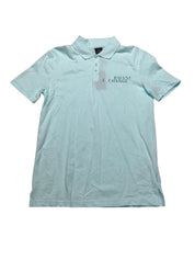 Ax Armani Exchange Mens Regular fit Short Sleeve Polo Shirt Small Blue Solid